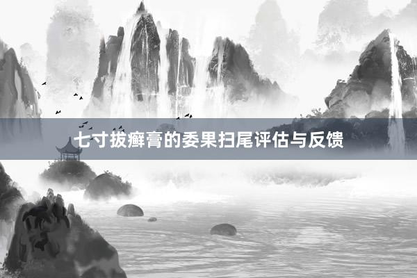 七寸拔癣膏的委果扫尾评估与反馈